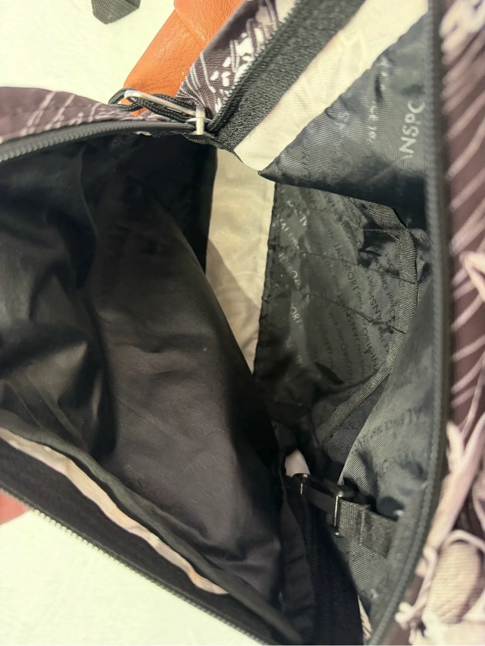 JANSPORT Backpack City View Laptop Backpack -- Tonal Palms Black/White/Brown